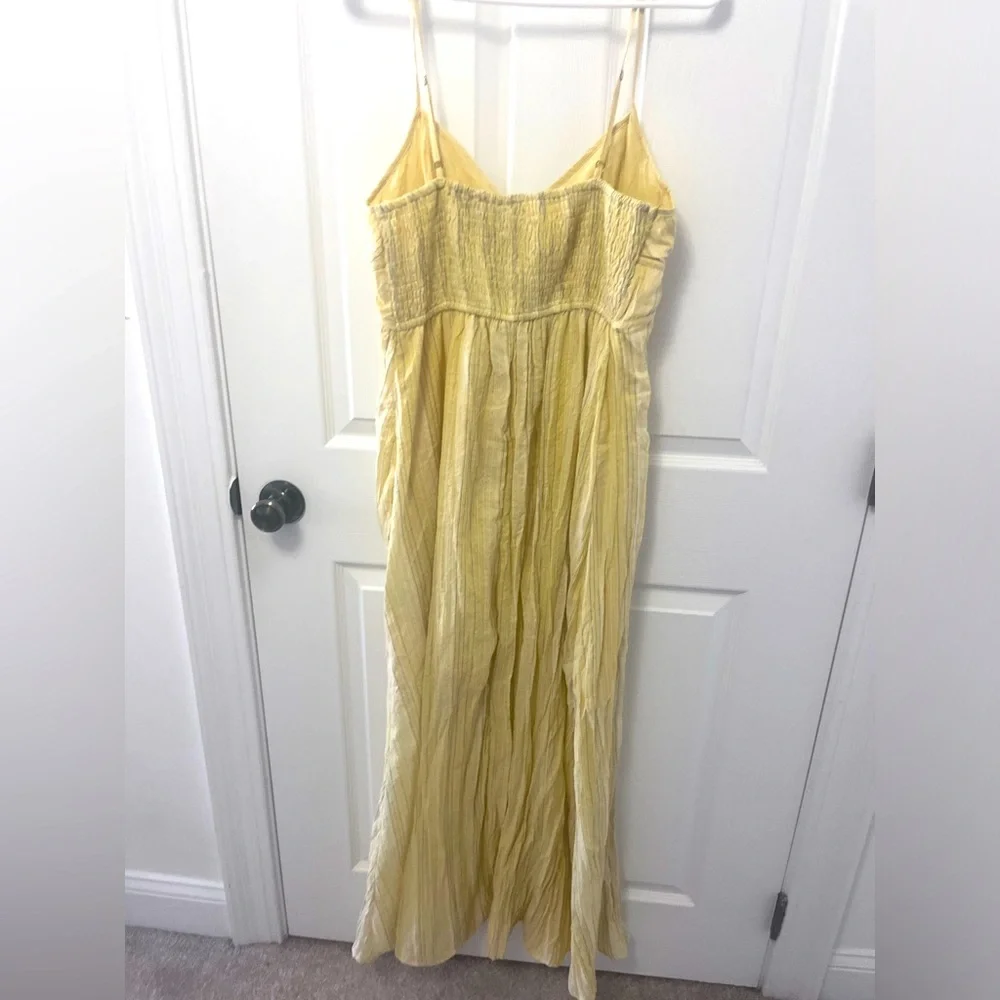 Blu Pepper Stripe Tie Front Empire Waist Maxi Dress - Picture 9 of 12